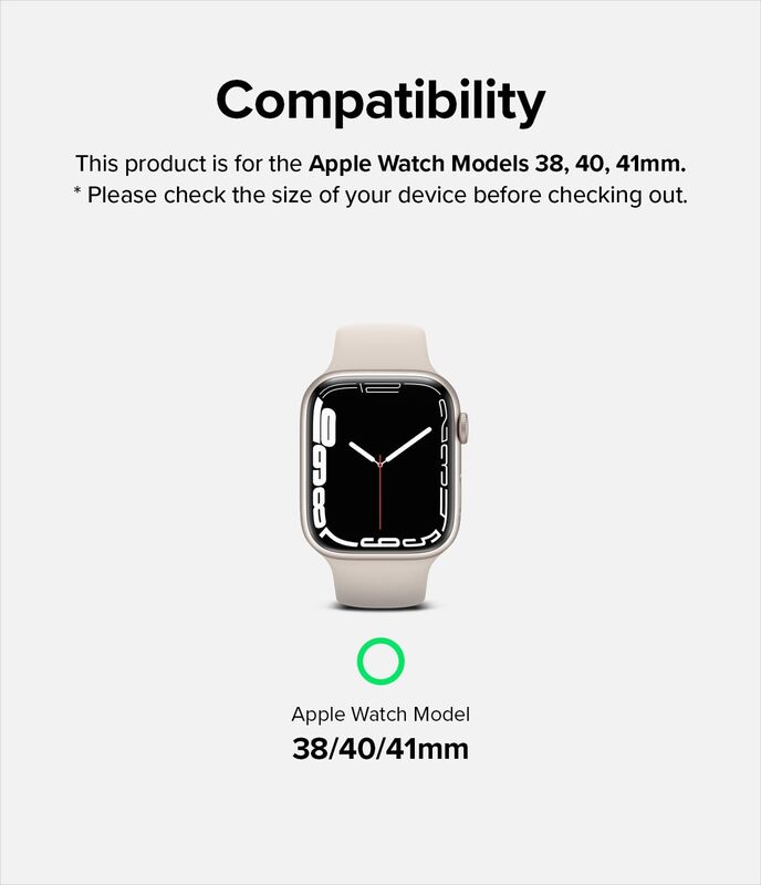 Ringke Sports Air Loop Compatible with Apple Watch Band 38mm 40mm 41mmDesigned for Apple Watch SE Band, Series 8, Series 7 Soft Nylon Breathable Replacement Sport Strap for Men Women - Summit White